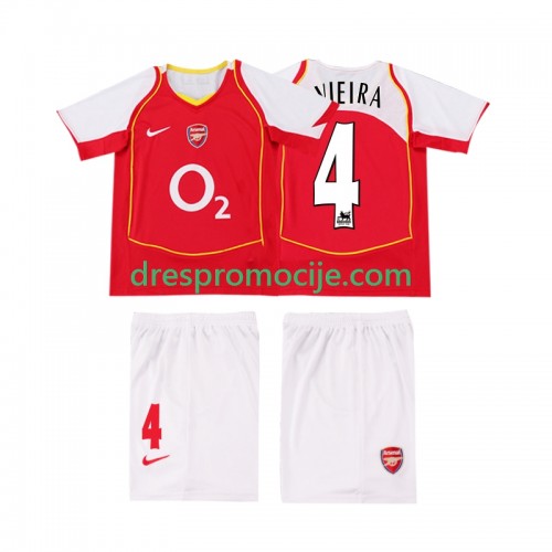 Arsenal VIEIRA 4 2004 Dres Retro Dječji Domaći 2005 Kratkih Rukava Arsenal VIEIRA 4 2004 Dres Retro Dječji Domaći 2005 Kratkih Rukava